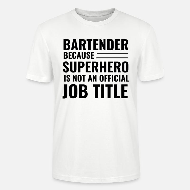 Bartender - Stanley/Stella Unisex Bio-T-Shirt CRAFTER - Weiß