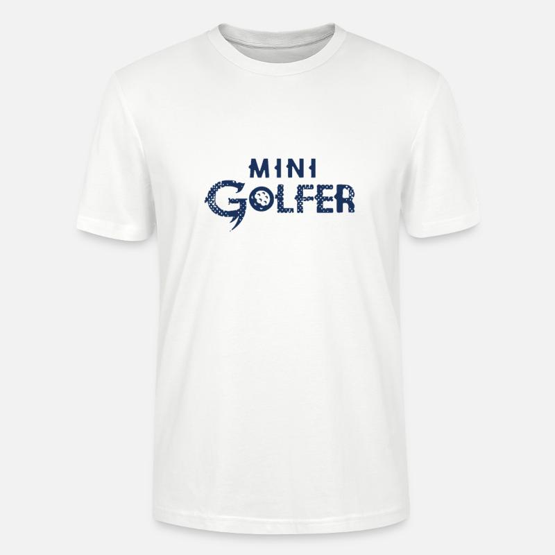 Minigolf Golf Minigolfen Minigolfer Golfen - Stanley/Stella Unisex Bio-T-Shirt CRAFTER - Weiß