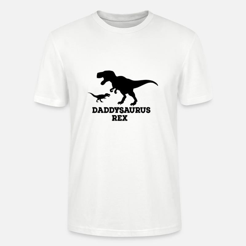 Daddysaurus Rex - Stanley/Stella Unisex Bio-T-Shirt CRAFTER - Weiß