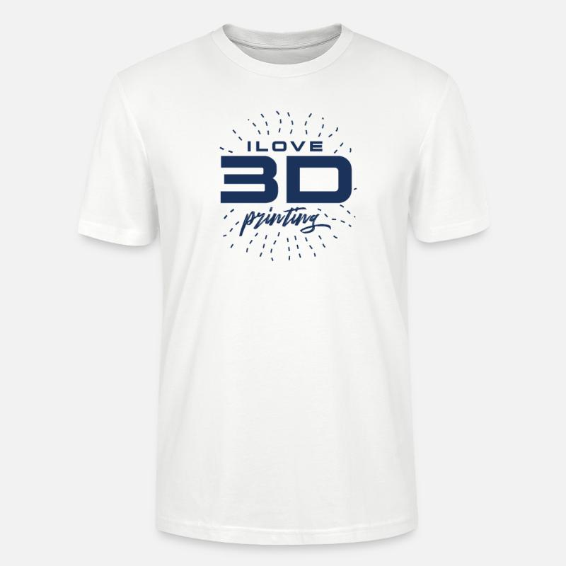 Imprimeur 3D Impression 3D - T-shirt bio CRAFTER Stanley Stella Unisexe - blanc