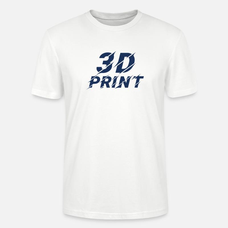 Imprimeur 3D Impression 3D - T-shirt bio CRAFTER Stanley Stella Unisexe - blanc