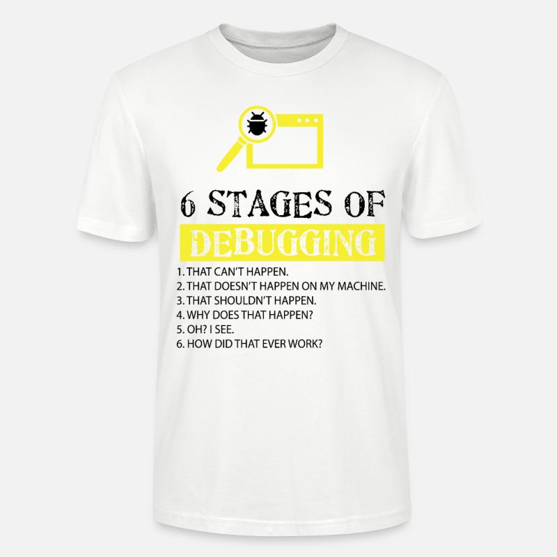 Debugger - Stanley/Stella Unisex Bio-T-Shirt CRAFTER - Weiß