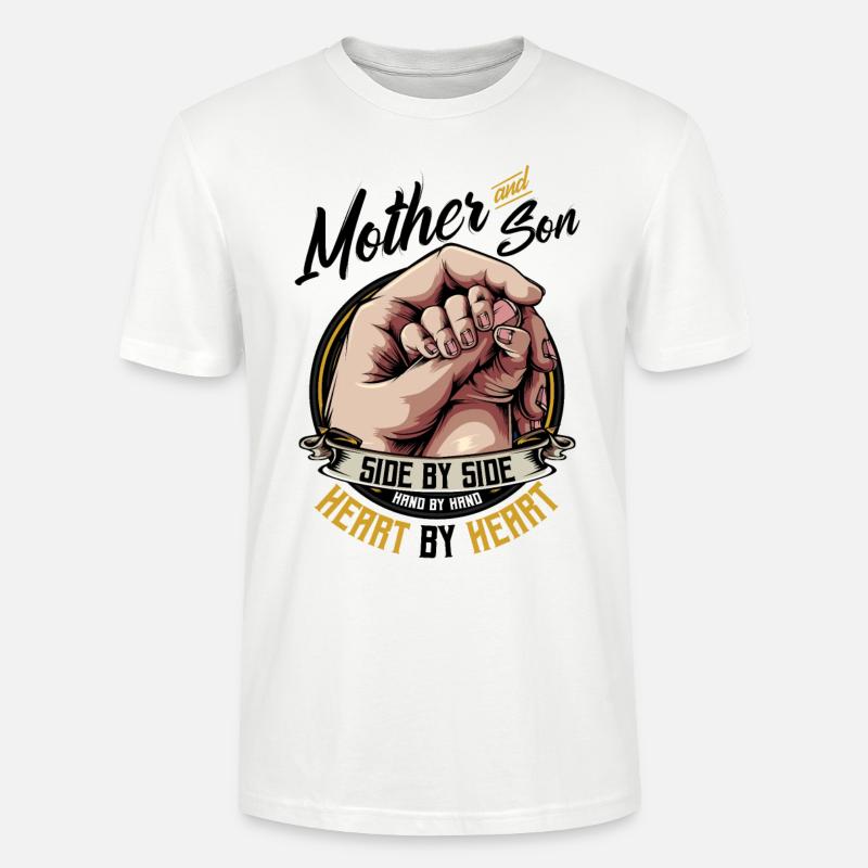 Mutter und Sohn - Stanley/Stella Unisex Bio-T-Shirt CRAFTER - Weiß
