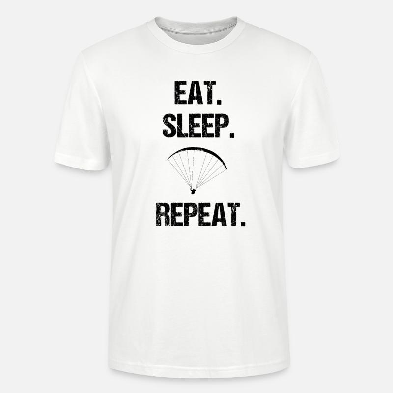 Gleitschirmfliegen Gleitschirmflieger - Stanley/Stella Unisex Bio-T-Shirt CRAFTER - Weiß