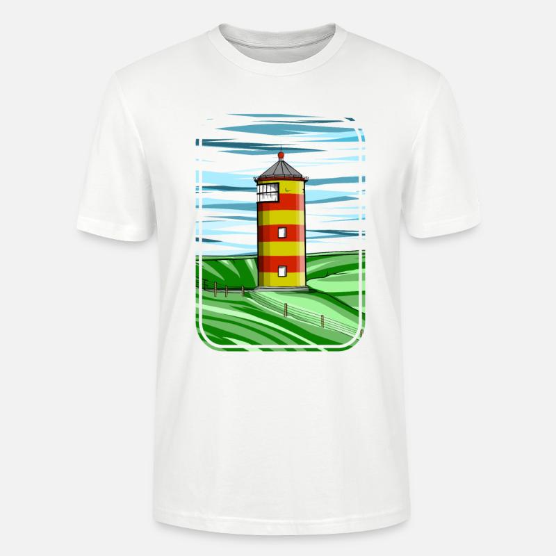 Pilsumer Leuchtturm Germany - Stanley/Stella Unisex Bio-T-Shirt CRAFTER - Weiß