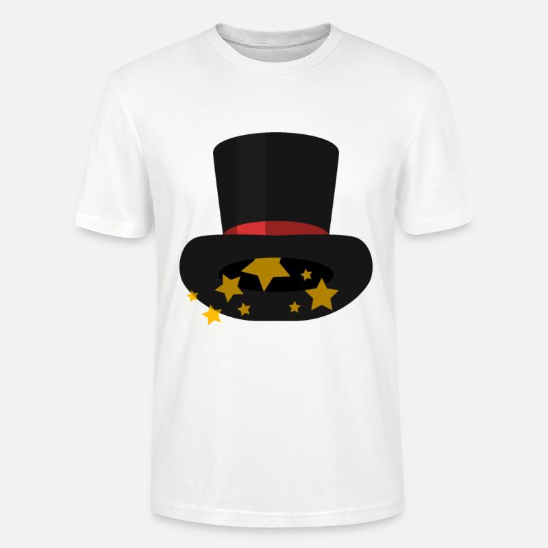 Magic Hat Cylinder Cylinder Hat Wizard - Stanley/Stella CRAFTER Unisex Organic T-Shirt - white