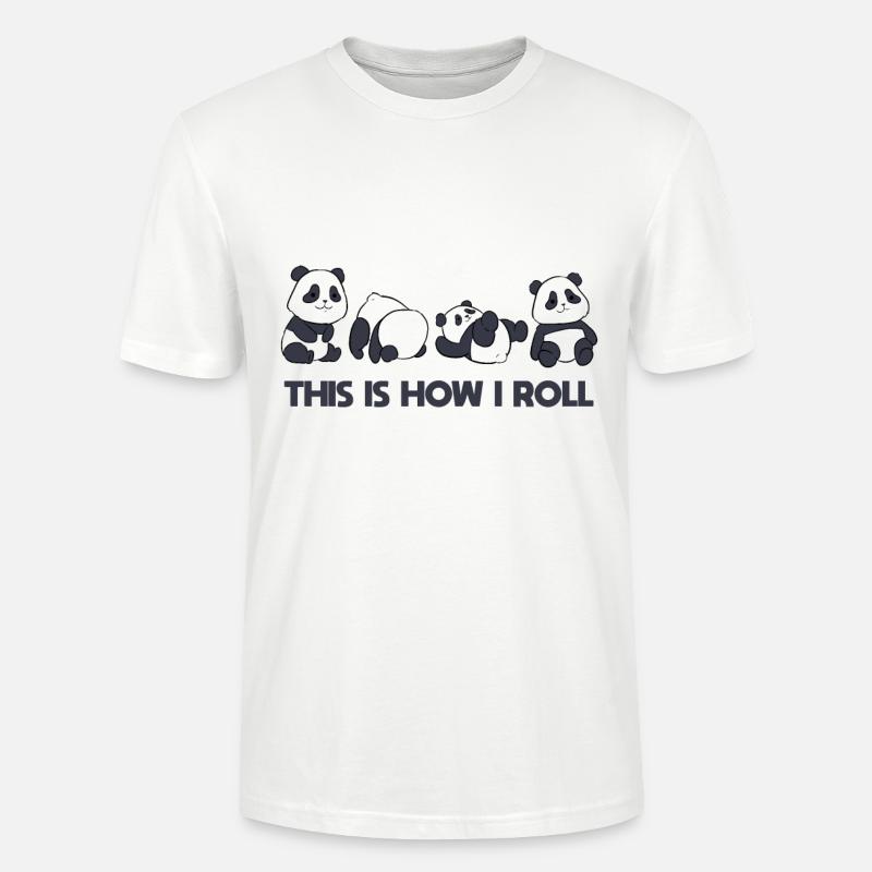 Rolling Panda - Stanley/Stella Unisex Bio-T-Shirt CRAFTER - Weiß