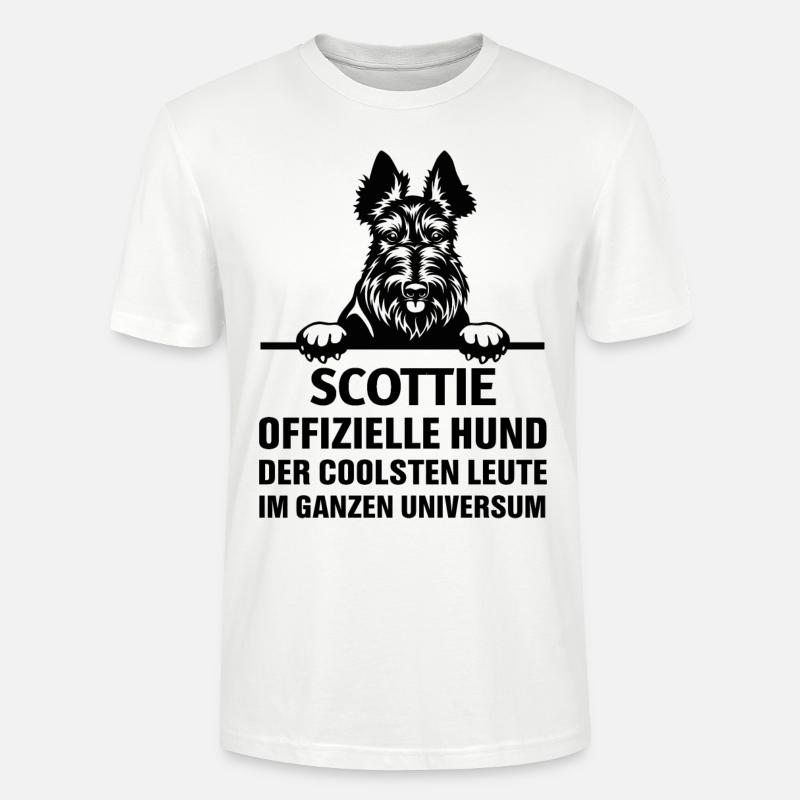 Scottish Terrier Spruch Süß Cool - Stanley/Stella Unisex Bio-T-Shirt CRAFTER - Weiß