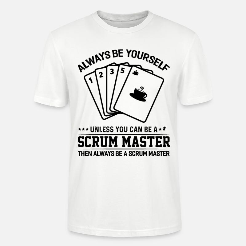 Scrum Master Agile Software Development - Stanley/Stella CRAFTER Unisex Organic T-Shirt - white
