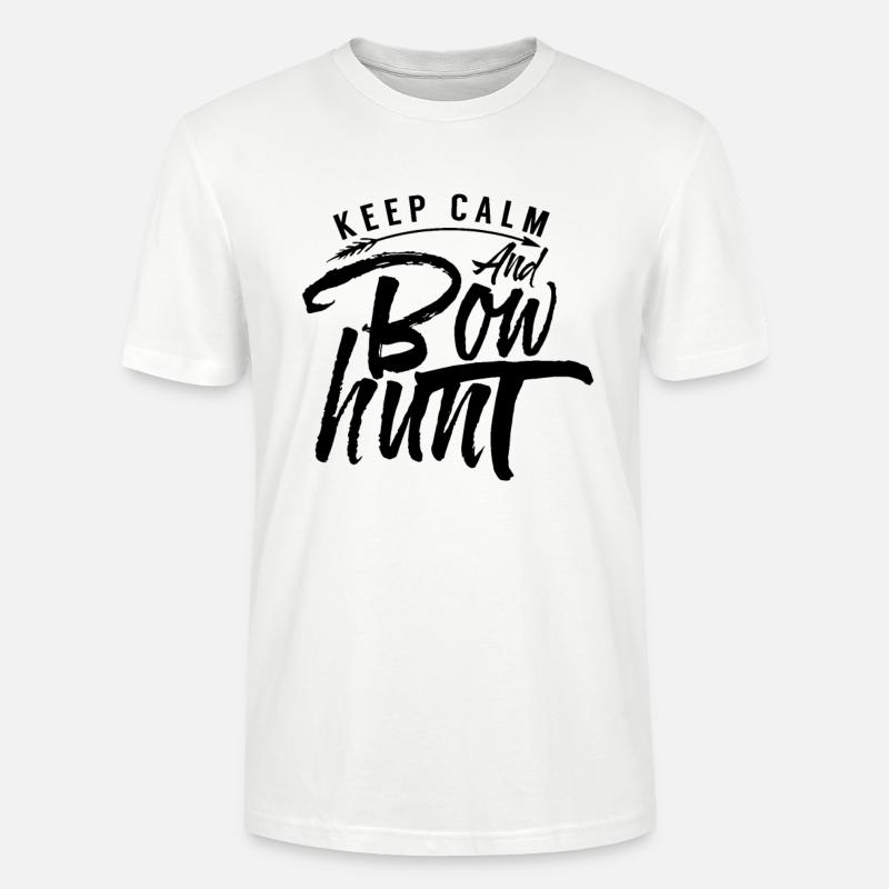 Pfeil Bogenjagd Bogenjäger Bogenschießen Bogen - Stanley/Stella Unisex Bio-T-Shirt CRAFTER - Weiß