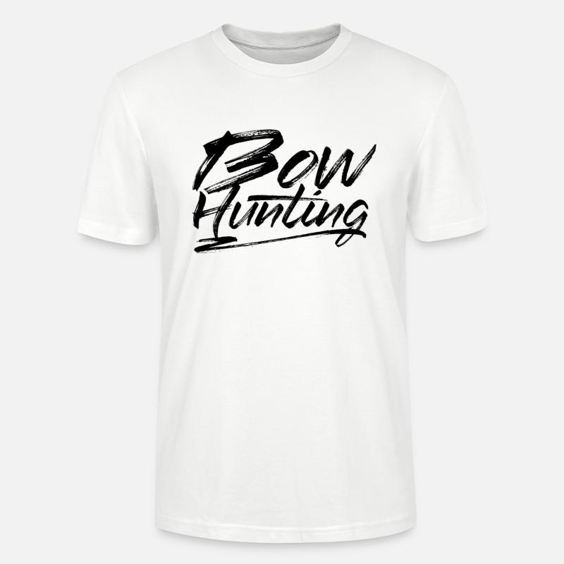 Bogen Bogenjäger Pfeil Bogenschießen Bogenjagd - Stanley/Stella Unisex Bio-T-Shirt CRAFTER - Weiß