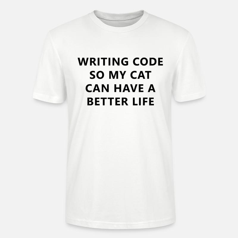 Programmer Ecrire Code Pour chien - T-shirt bio CRAFTER Stanley Stella Unisexe - blanc