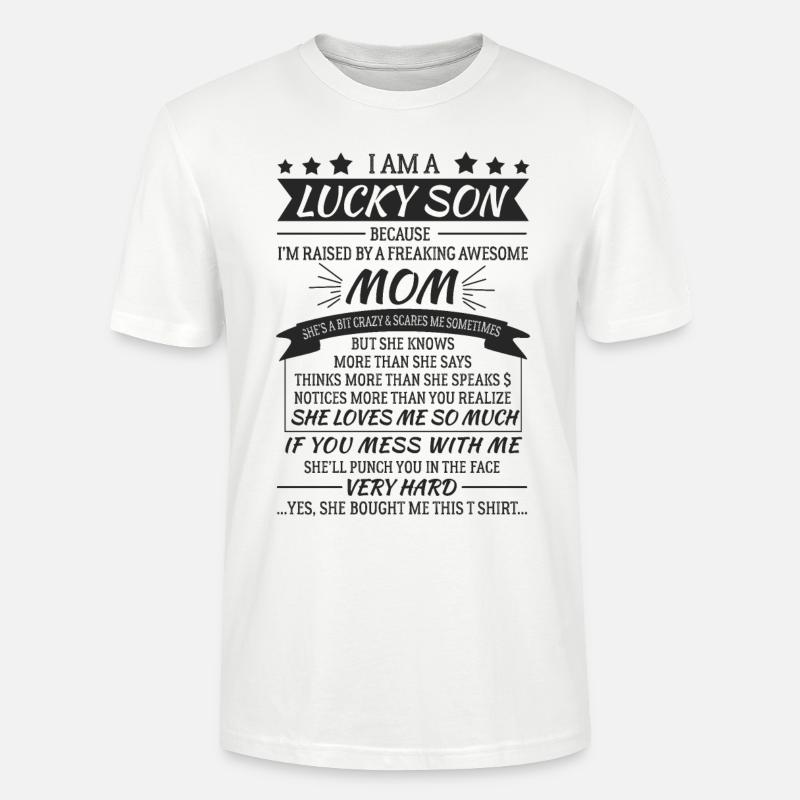 Fils d'une grande mère - T-shirt bio CRAFTER Stanley Stella Unisexe - blanc