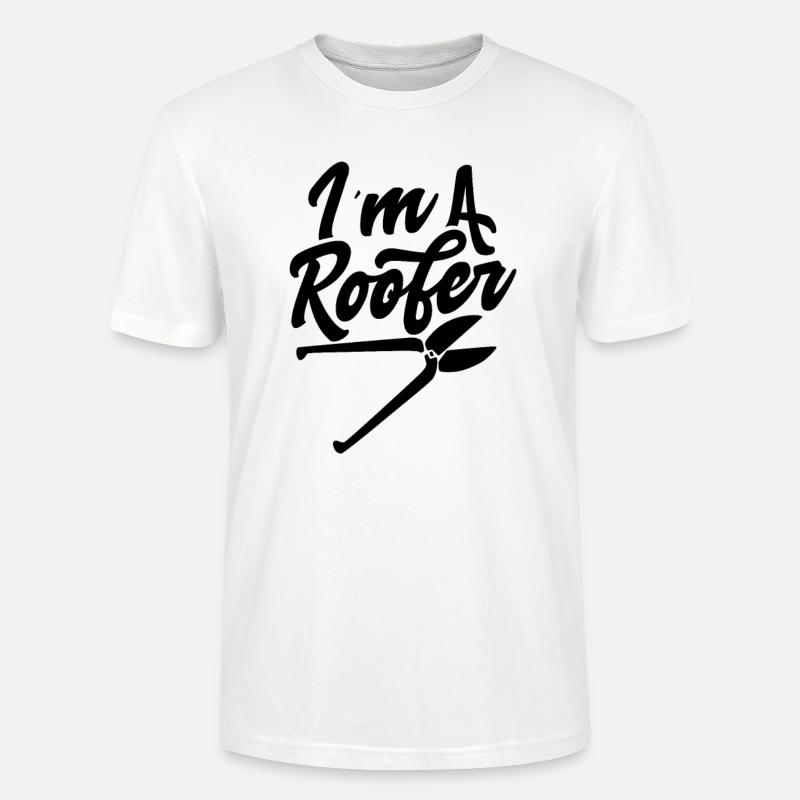 Ich bin Dachdecker - Stanley/Stella Unisex Bio-T-Shirt CRAFTER - Weiß