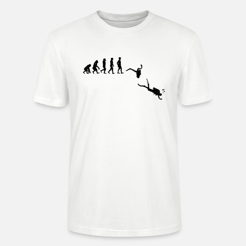 Evolution divers - Stanley/Stella CRAFTER Unisex Organic T-Shirt - white