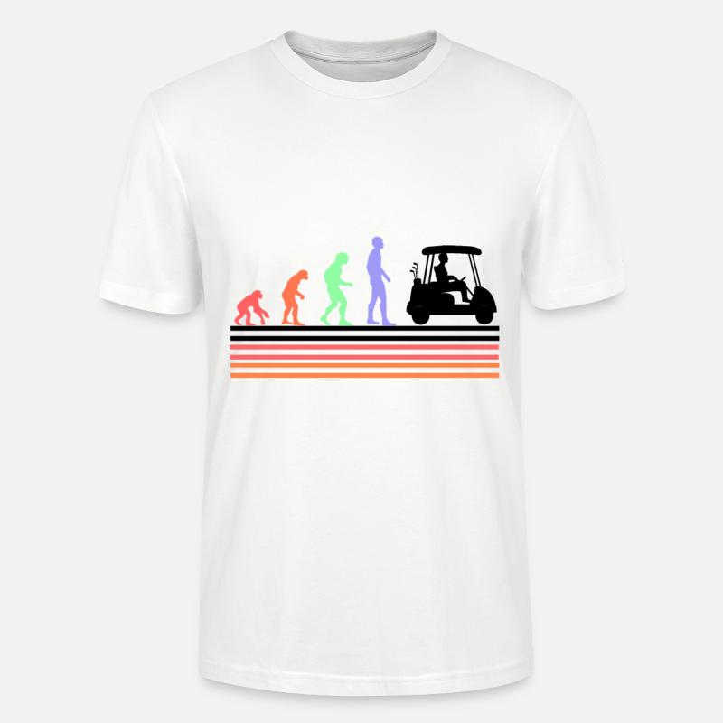 Evolution du golf - T-shirt bio CRAFTER Stanley Stella Unisexe - blanc