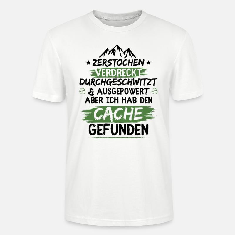 Zerstochen verdreckt durchgeschwitzt - Stanley/Stella Unisex Bio-T-Shirt CRAFTER - Weiß
