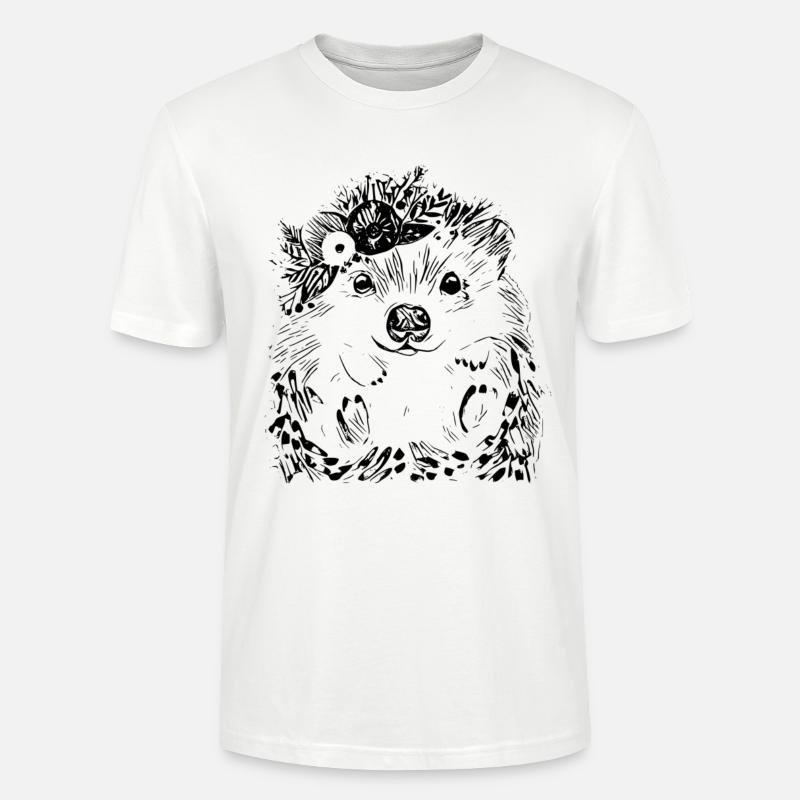 Igel - Stanley/Stella Unisex Bio-T-Shirt CRAFTER - Weiß