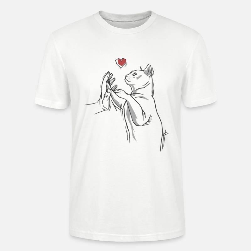 Katze Katze - Stanley/Stella Unisex Bio-T-Shirt CRAFTER - Weiß