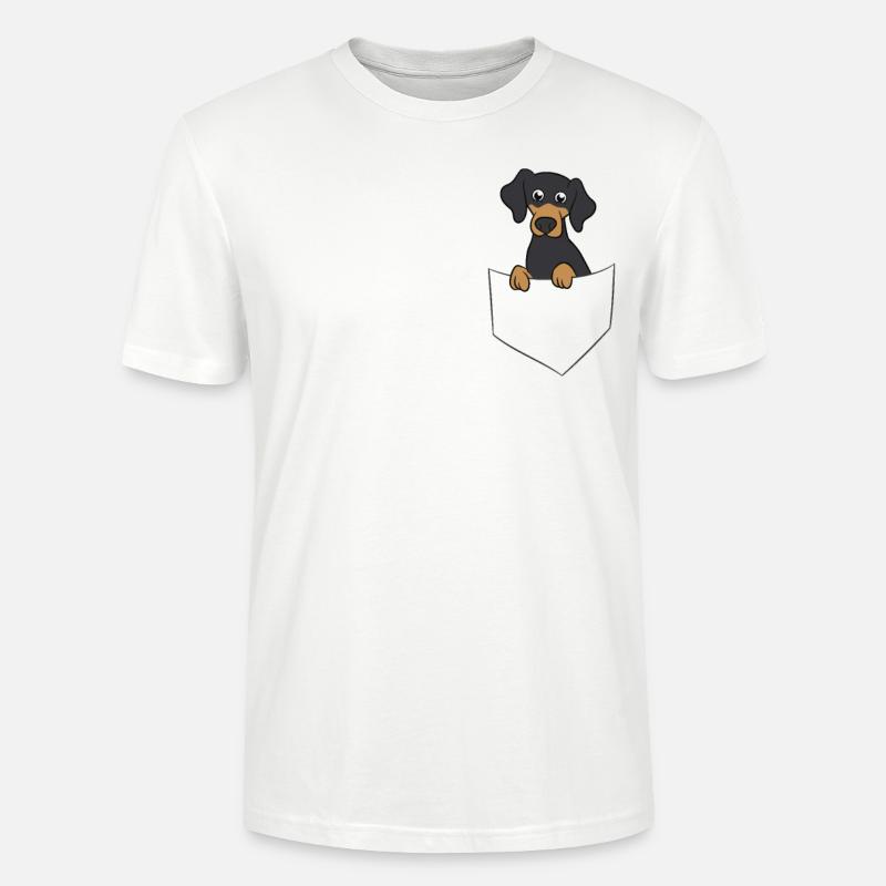 Mignon teckel dans le sac - T-shirt bio CRAFTER Stanley Stella Unisexe - blanc