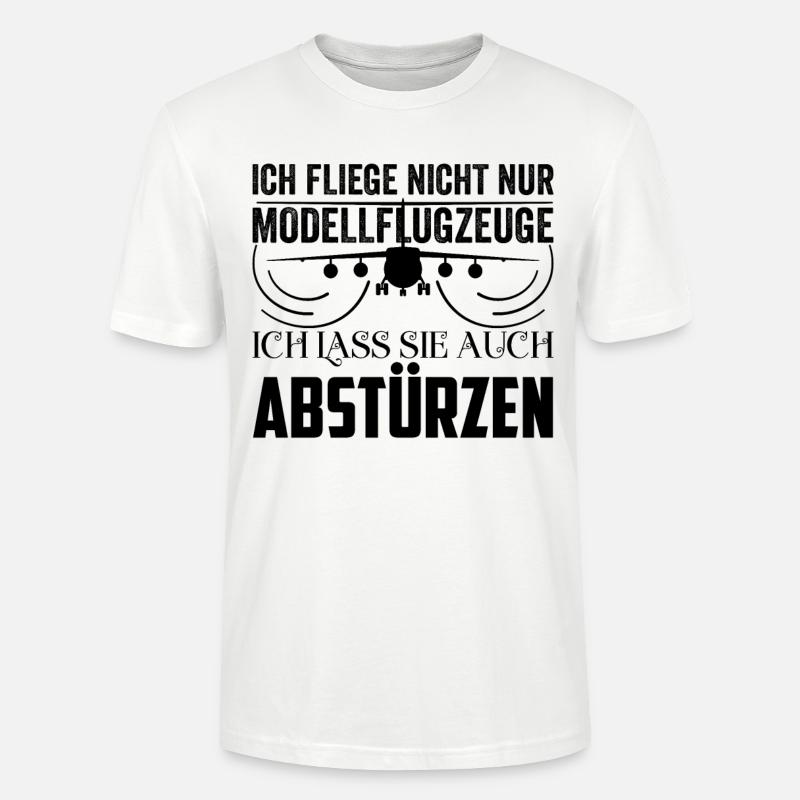 Modellflieger Modellbauer Modellbau Geschenkidee - Stanley/Stella Unisex Bio-T-Shirt CRAFTER - Weiß