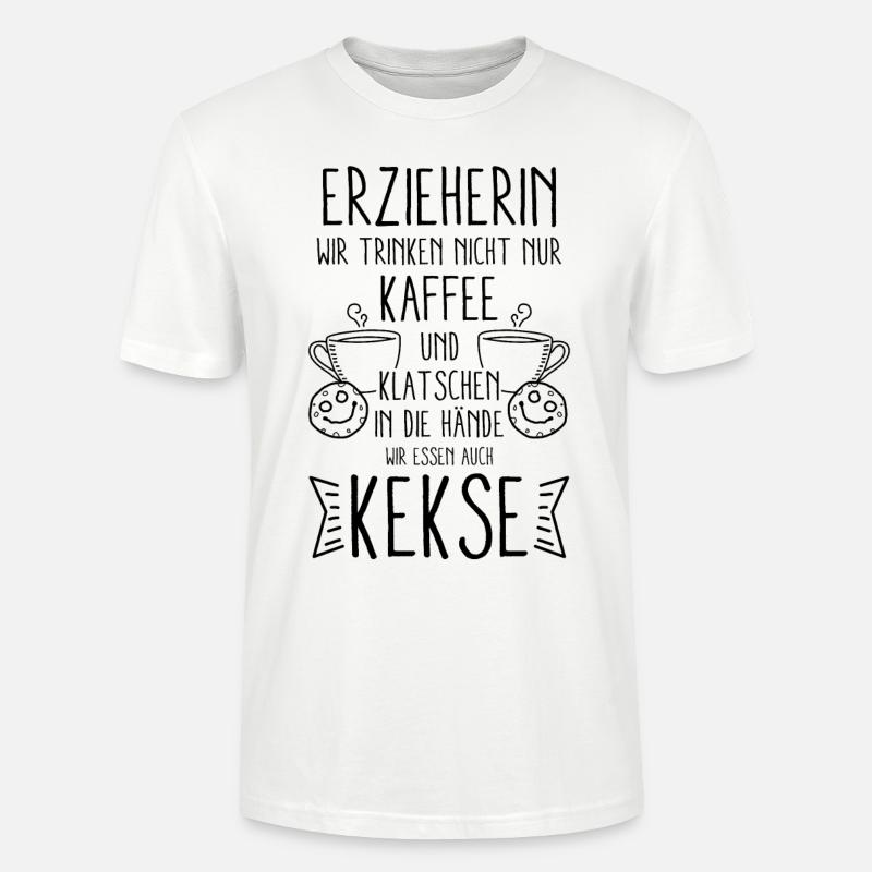 Erzieherin Abschiedsgeschenk - Stanley/Stella Unisex Bio-T-Shirt CRAFTER - Weiß