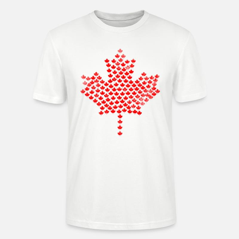 Kanada Ahornblatt - Stanley/Stella Unisex Bio-T-Shirt CRAFTER - Weiß
