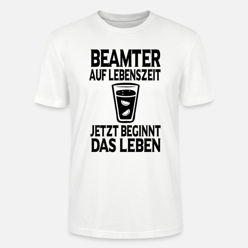 Beamter Verbeamtung Geschenk - Stanley/Stella Unisex Bio-T-Shirt CRAFTER - Weiß