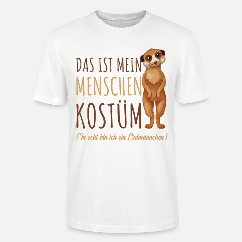 Erdmännchen - Stanley/Stella Unisex Bio-T-Shirt CRAFTER - Weiß
