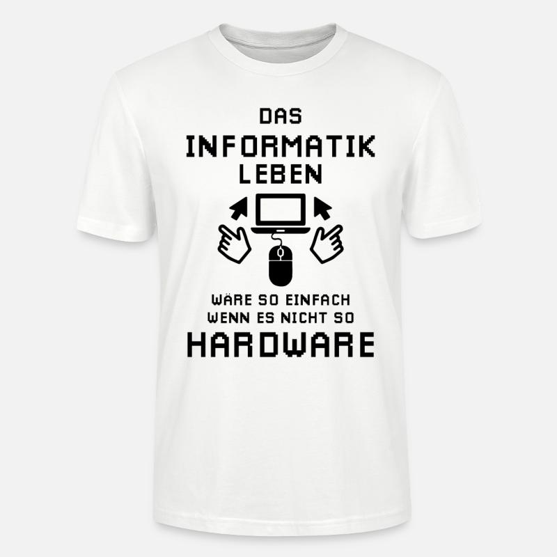 Das Informatik Leben - Stanley/Stella Unisex Bio-T-Shirt CRAFTER - Weiß