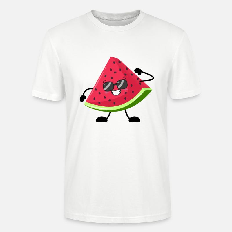 Pastèque - T-shirt bio CRAFTER Stanley Stella Unisexe - blanc