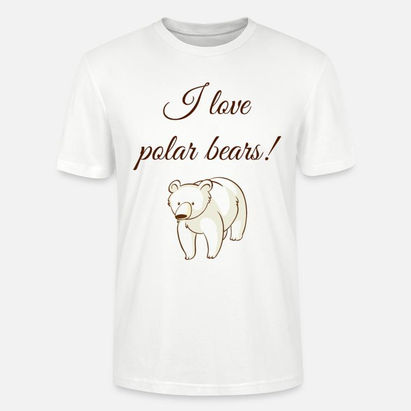 Eisbär Eisbären - Stanley/Stella Unisex Bio-T-Shirt CRAFTER - Weiß