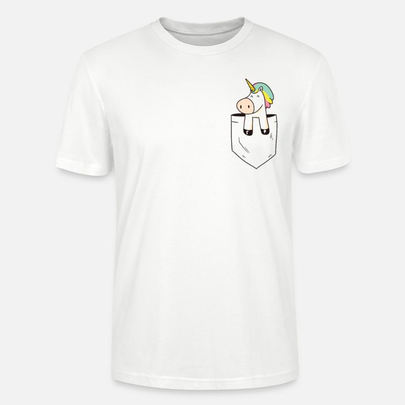 Einhorn Einhörner Tasche - Stanley/Stella Unisex Bio-T-Shirt CRAFTER - Weiß