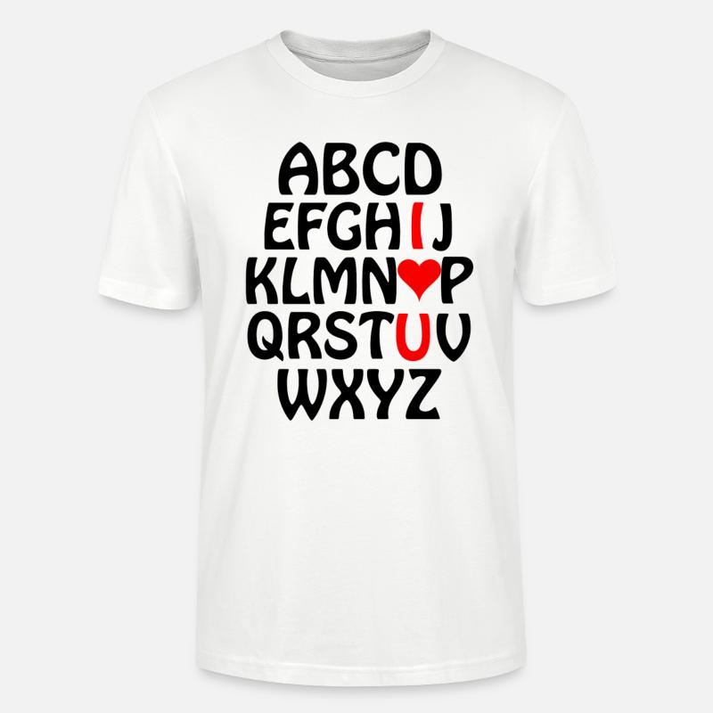 Saint-Valentin, Saint-Valentin, Saint-Valentin - T-shirt bio CRAFTER Stanley Stella Unisexe - blanc