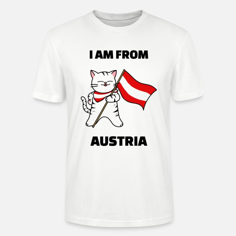 I am from Austria - Stanley/Stella Unisex Bio-T-Shirt CRAFTER - Weiß