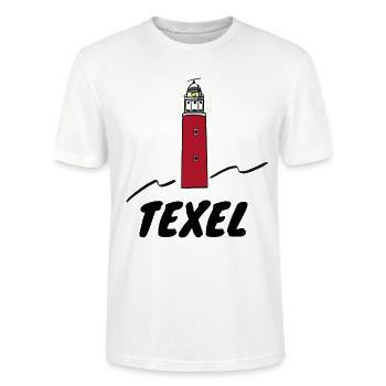 Leuchtturm Texel Holland - Stanley/Stella Unisex Bio-T-Shirt CRAFTER - Weiß - Vorne - Alina (178cm) & Michal (187cm)
