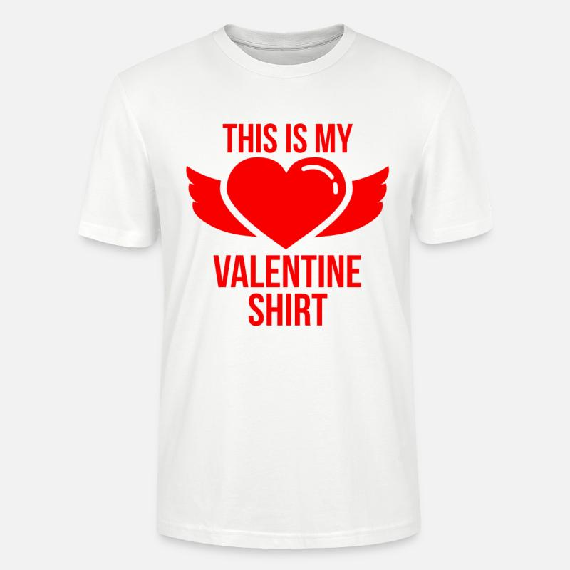 Saint-Valentin, Saint-Valentin, Saint-Valentin - T-shirt bio CRAFTER Stanley Stella Unisexe - blanc