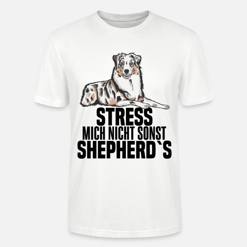 Australian Shepherd Aussie Hundebesitzer - Stanley/Stella Unisex Bio-T-Shirt CRAFTER - Weiß