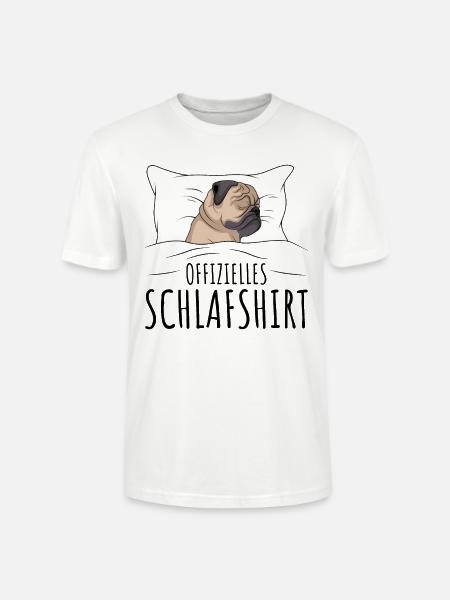 Mops - Stanley/Stella Unisex Bio-T-Shirt CRAFTER - Weiß