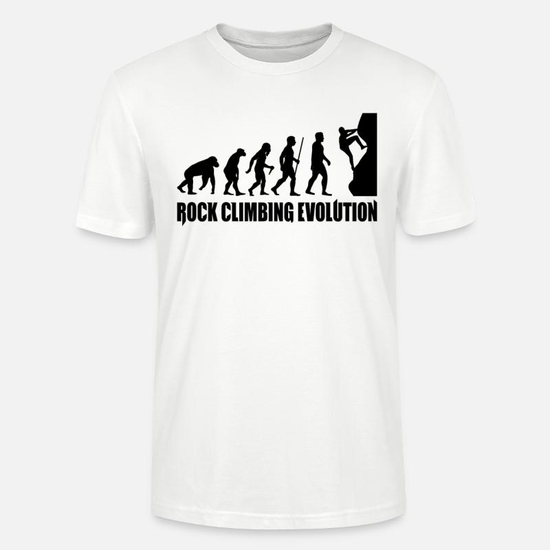 escalade évolution escalade escalade - T-shirt bio CRAFTER Stanley Stella Unisexe - blanc