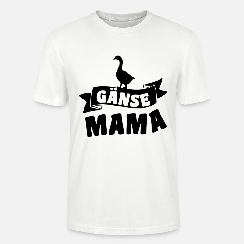 Gänse Mutter - Stanley/Stella Unisex Bio-T-Shirt CRAFTER - Weiß