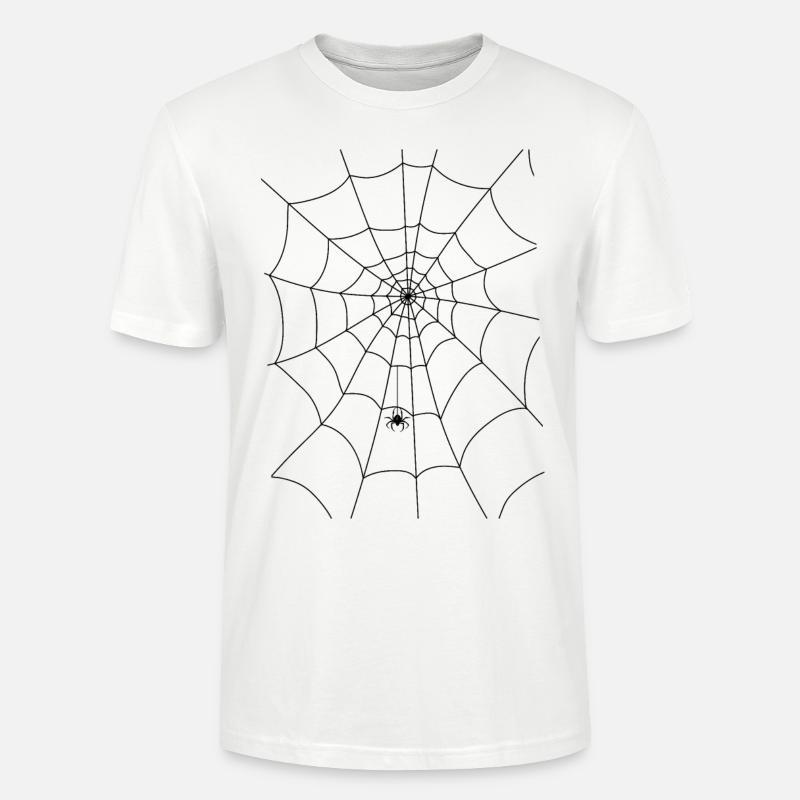 Spinnennetz, Spinne, Spinne im Netz - Stanley/Stella Unisex Bio-T-Shirt CRAFTER - Weiß