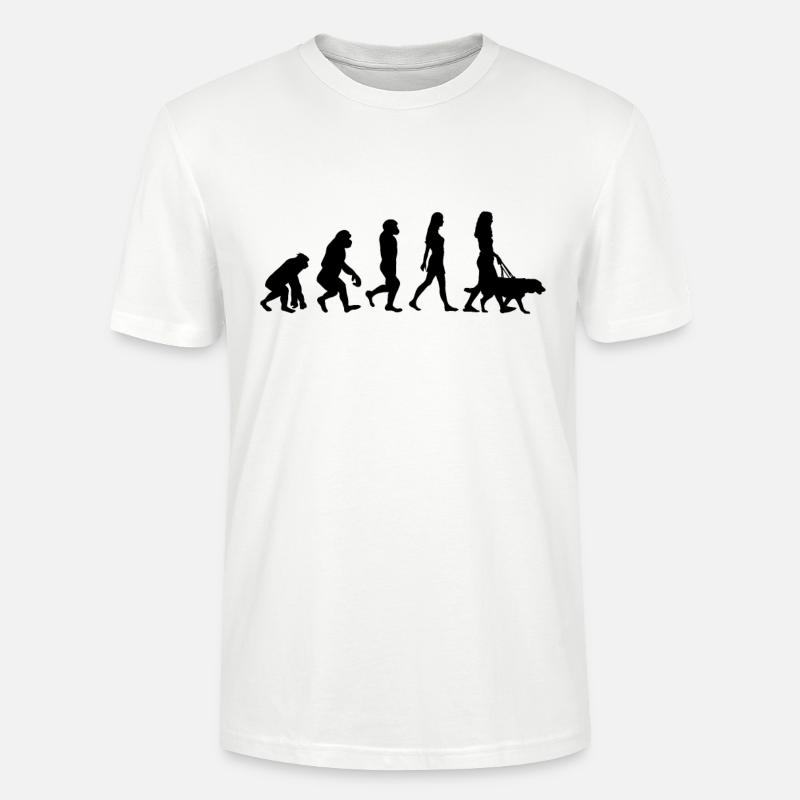 Hundehalterin Evolution Hund - Stanley/Stella Unisex Bio-T-Shirt CRAFTER - Weiß