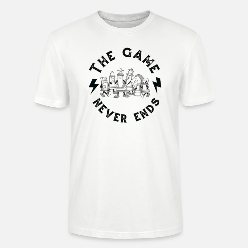 Jeu d’échecs jeu d’échecs - T-shirt bio CRAFTER Stanley Stella Unisexe - blanc