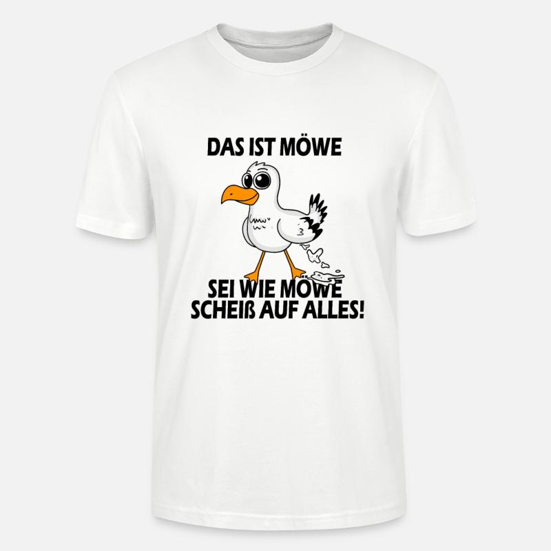 Sei wie Möwe - Stanley/Stella Unisex Bio-T-Shirt CRAFTER - Weiß