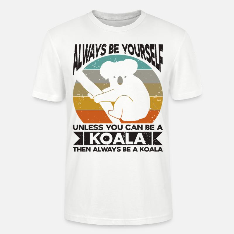 Koala Koalabär Koalas - Stanley/Stella Unisex Bio-T-Shirt CRAFTER - Weiß