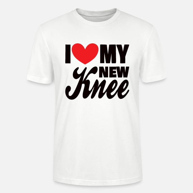 KNEE REPLACEMENT SURGERY Gift Idea - Stanley/Stella Unisex Bio-T-Shirt CRAFTER - Weiß