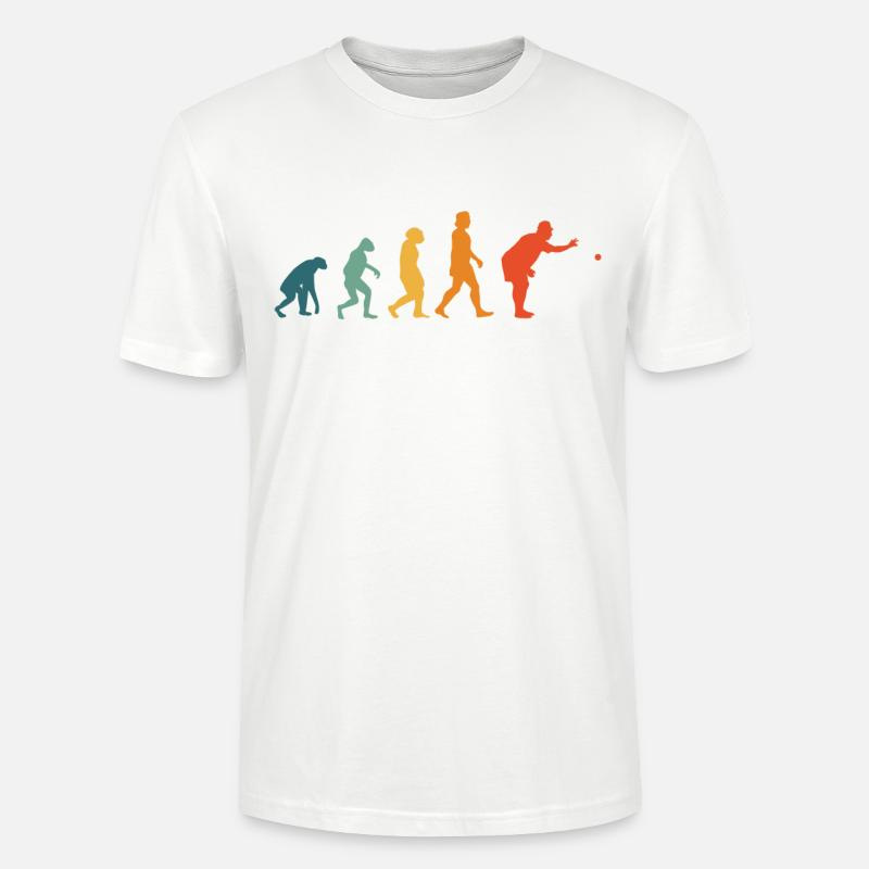 Boccia Evolution Rétro Boule Petanque - T-shirt bio CRAFTER Stanley Stella Unisexe - blanc