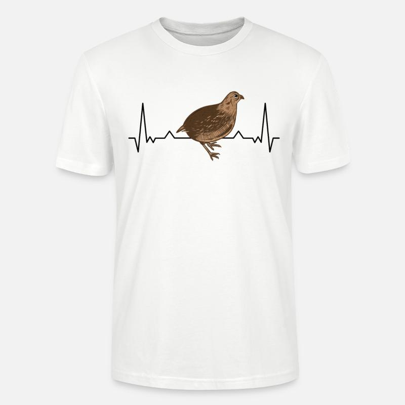 cailles cailles cailles cailles cailles - T-shirt bio CRAFTER Stanley Stella Unisexe - blanc