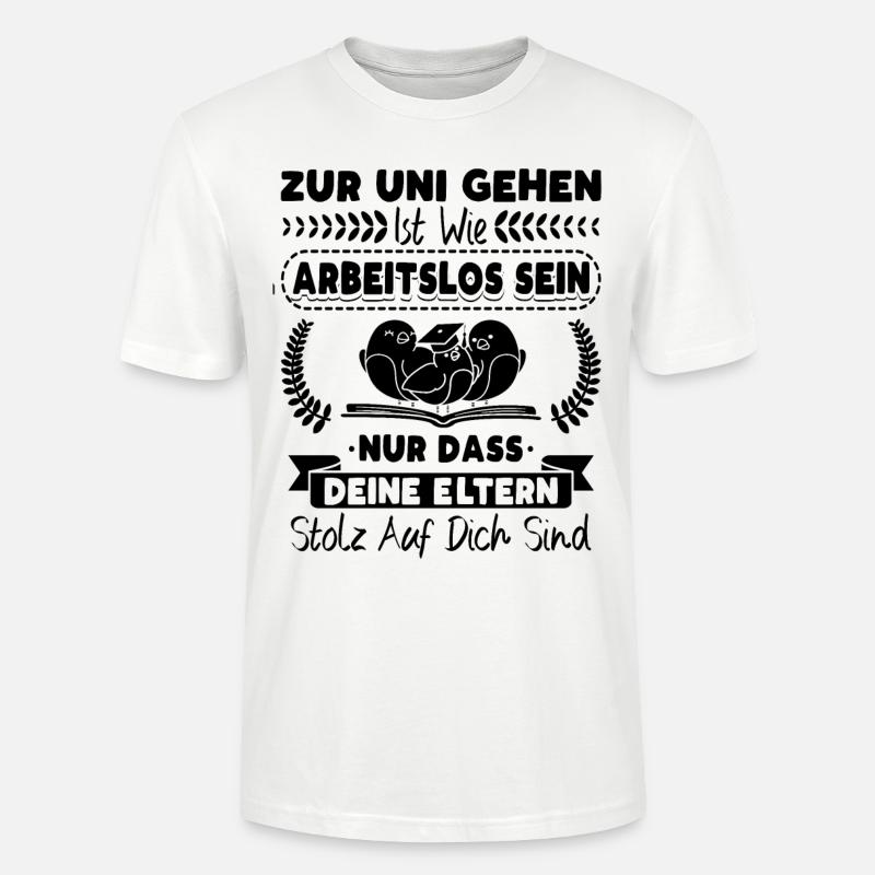 Student Studentin Studium Studienbeginn - Stanley/Stella Unisex Bio-T-Shirt CRAFTER - Weiß